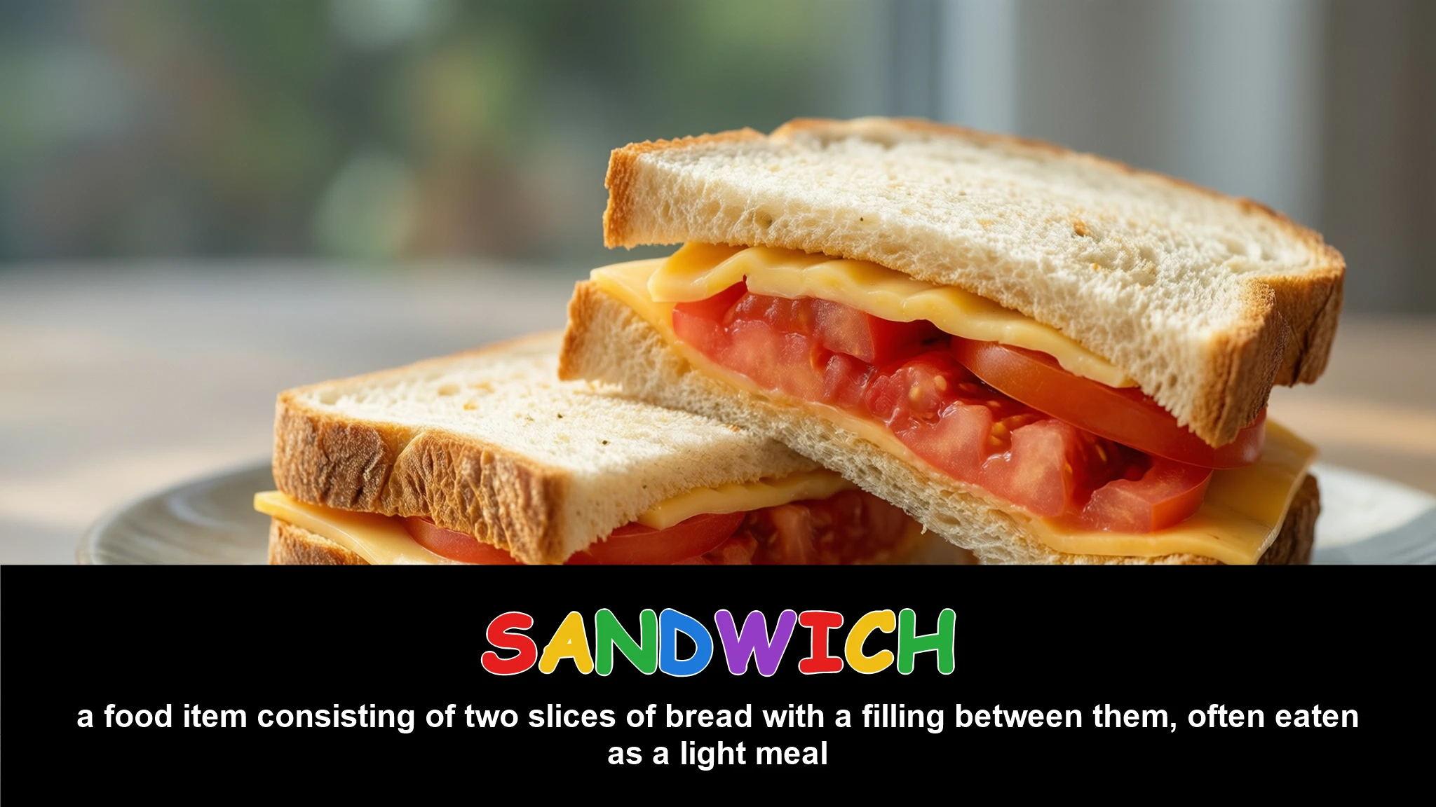 English Illustration for sandwich